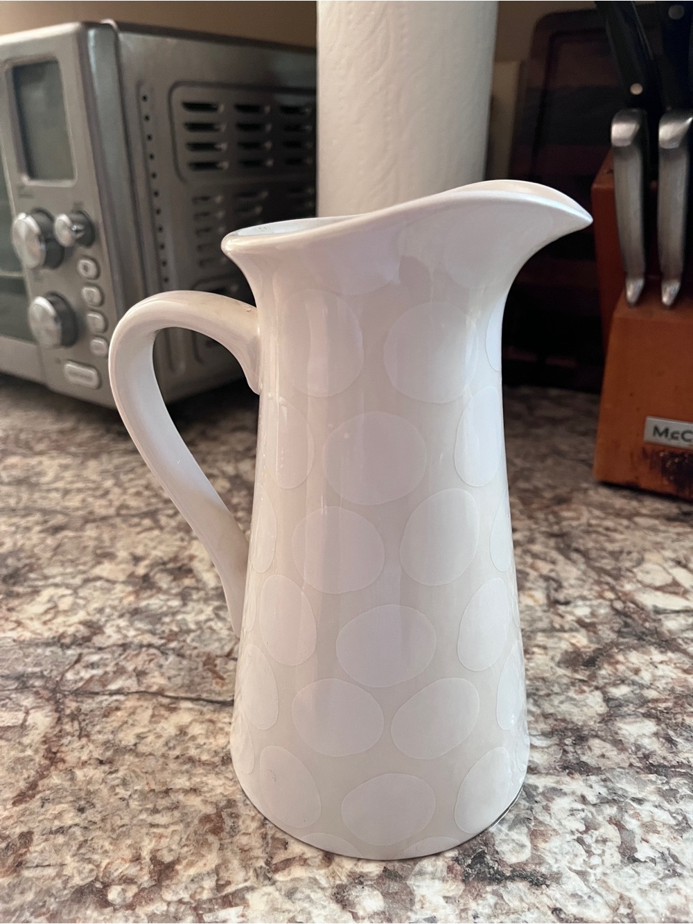 Coton Colors Happy Everything polka dot Neutral Mini Pitcher